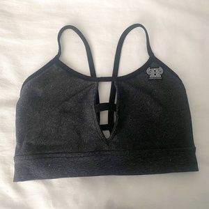 Hardcore Gear - Grey Cut-out Sports Bras